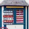 4th of July Decorations Patriotic Wall Decor Memorial Day Wooden Hanging Sign Rustic Red White Blue American Stars Door Sign Large Independence Day Wood Hanging Plaque for Front Door Porch Home